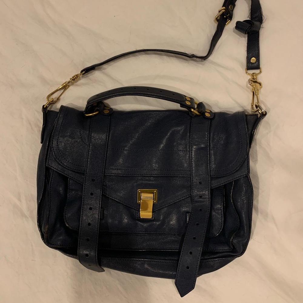 Proenza Schouler Navy PS1 Bag